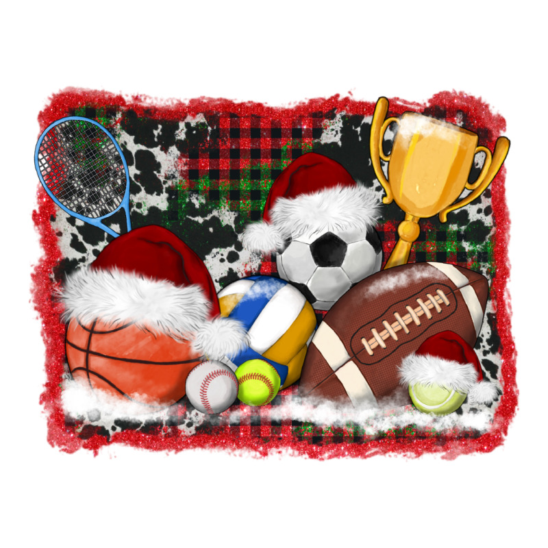 Christmas Sports Background Premium Tee by AdoDesignShop | Teevron