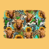 Highland Cow Western Background Vintage Hoodie | Teevron
