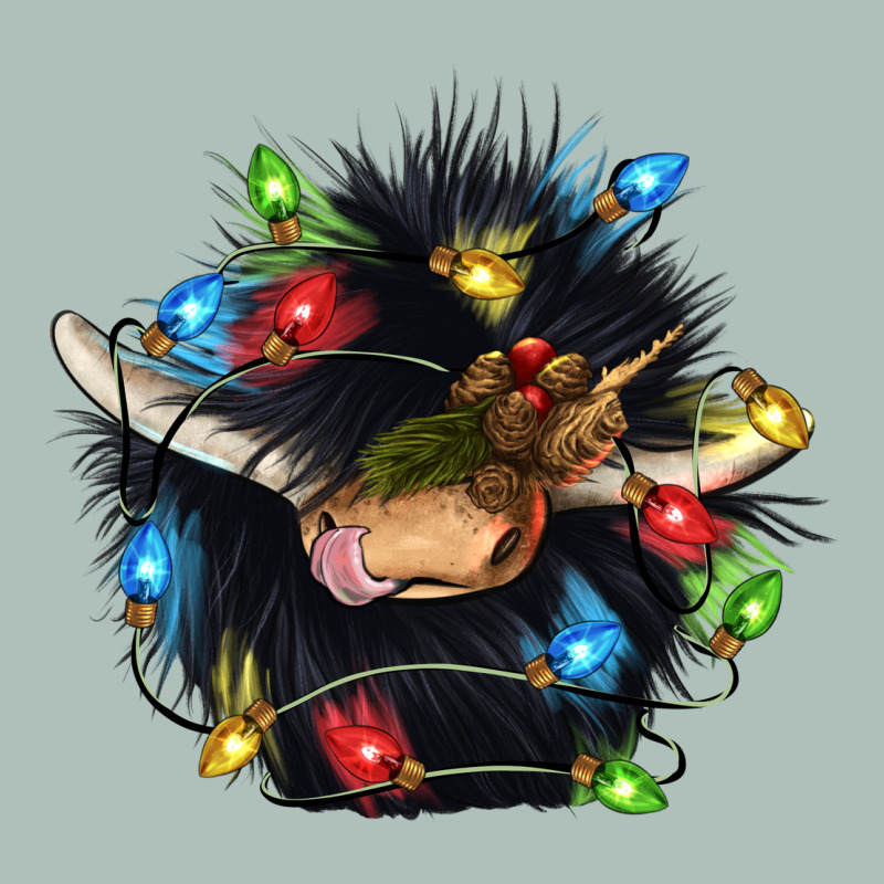 Christmas Black Angus Gnome Heavyweight Hoodie by CowGirlArtShop | Teevron