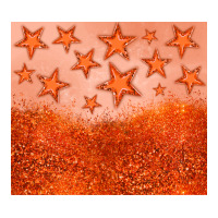 orange glitter star | Teevron
