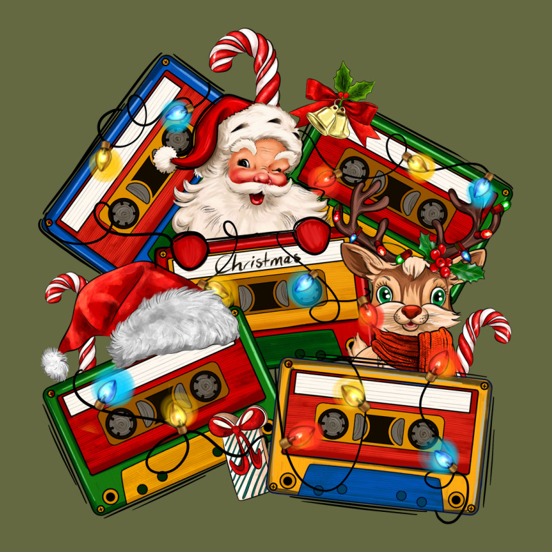 Christmas Cassette Tapes Long Sleeve Tee by MaliasSmallBusiness | Teevron