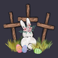Floral Watercolor Easter Bunny Cross Vintage Hoodie | Teevron