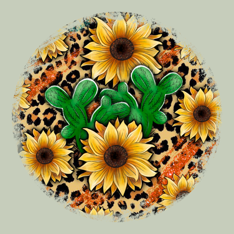 Leopard Cactus Sunflower Long Sleeve Tee by JahusDesignShop | Teevron