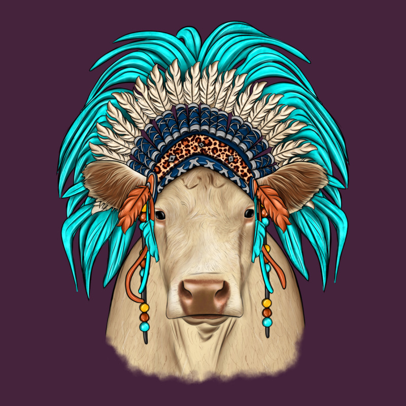 Charolais Indian Headdress Premium Tee by JahusDesignShop | Teevron