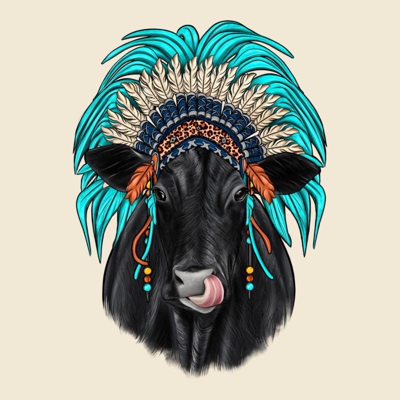 Black Angus Indian Headdress Premium Tee by JahusDesignShop | Teevron