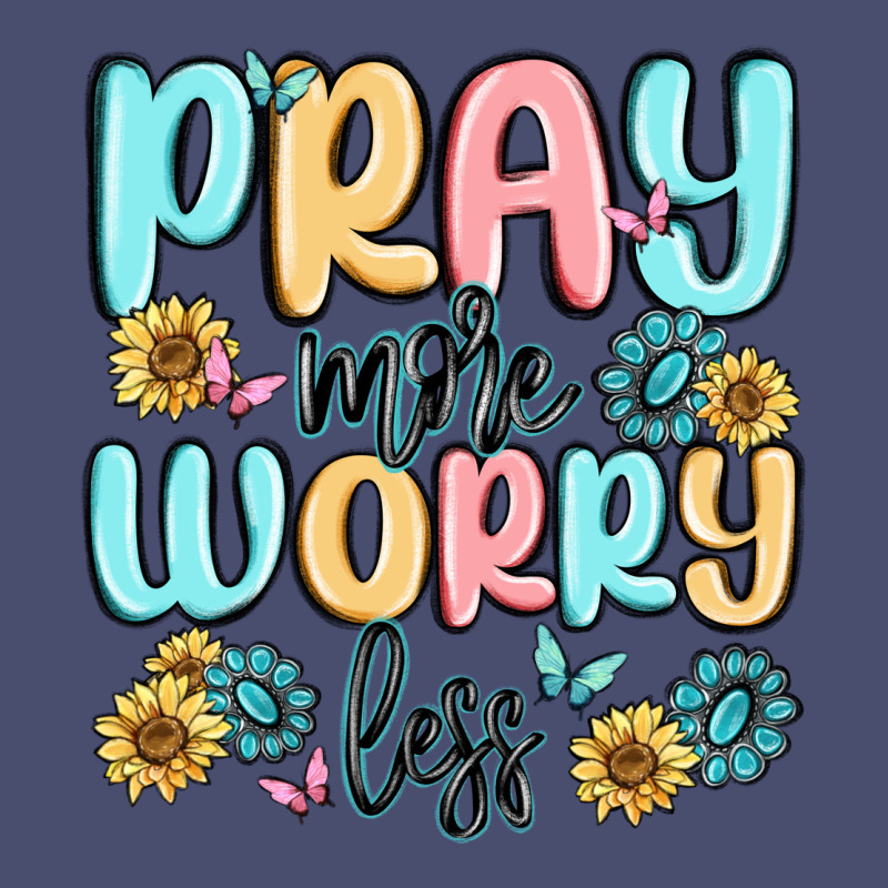 Pray More Worry Less Vintage Tee by MaliasSmallBusiness | Teevron