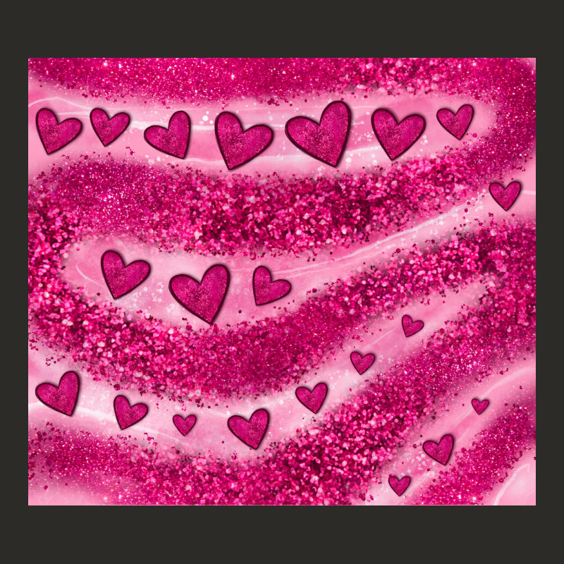 Pink Glitter Heart Heavy Core Tee by JahusDesignShop | Teevron