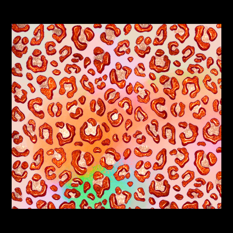 Orange Leopard Glitter Heavy Core Tee by JahusDesignShop | Teevron
