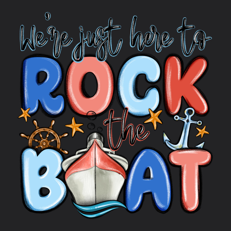 Were Just Here To Rock The Boat Vintage Tee by MaliasSmallBusiness | Teevron
