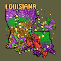 Mardi Gras Louisiana Map Vintage Tee | Teevron