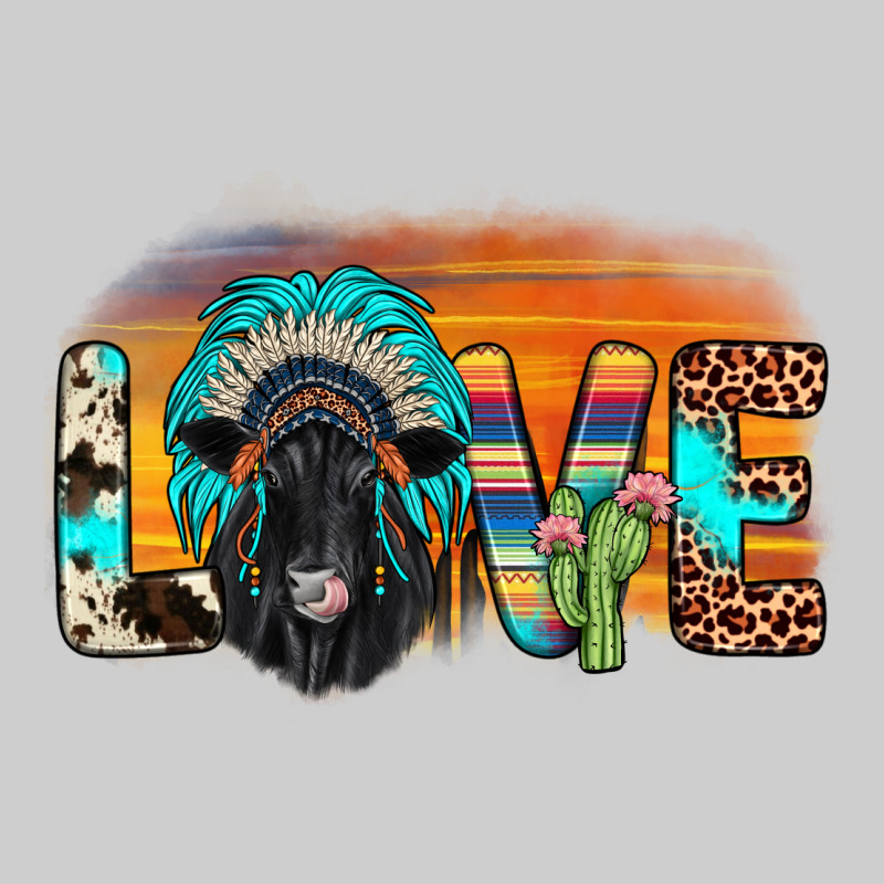 Love Black Angus Indian Headdress Premium Tee by JahusDesignShop | Teevron