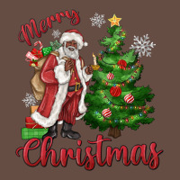 Merry Christmas Black Santa Long Sleeve Tee | Teevron