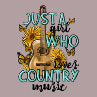 Just A Girl Who Loves Country Music Vintage Hoodie | Teevron