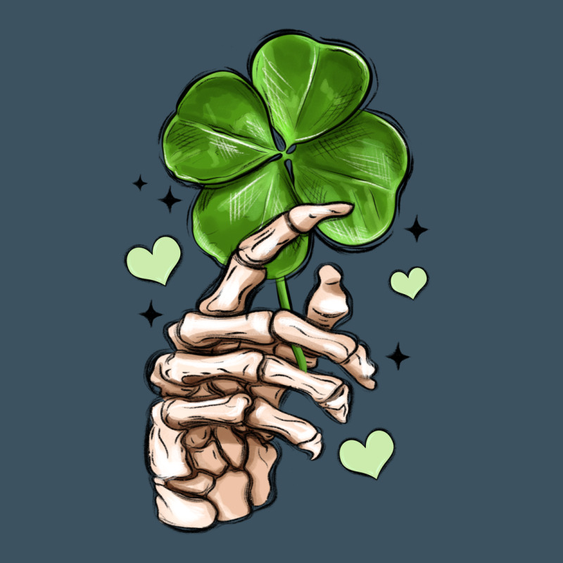 Skeleton Hand With Shamrock St Patrick S Day Urban Heavy Tee by MaliasSmallBusiness | Teevron