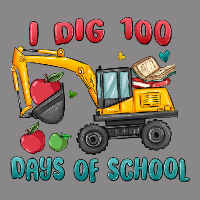 I Dig 100 Days Of School Excavator Vintage Tee by MaliasSmallBusiness | Teevron