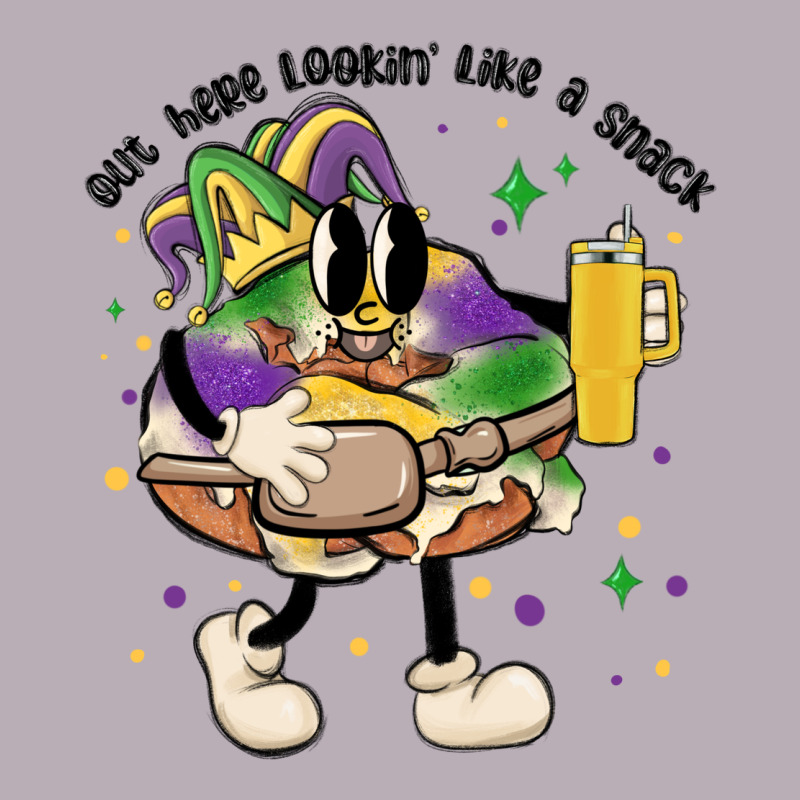 Out Here Lookin Like A Snack King Cake Mardi Gras Vintage Tee by MaliasSmallBusiness | Teevron