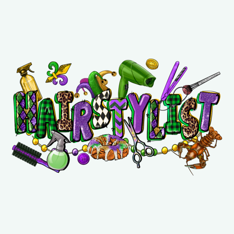 Hairstylist Mardi Gras Premium Hoodie by CowGirlArtShop | Teevron