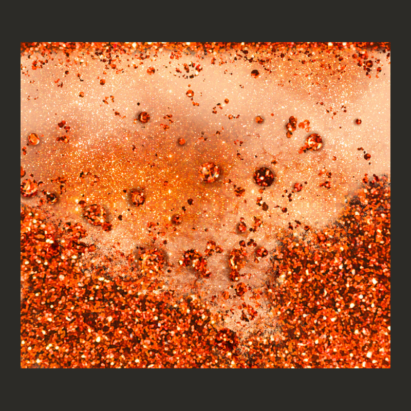 Orange Glitter Tumbler Heavy Core Tee by JahusDesignShop | Teevron