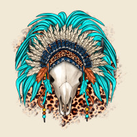 Bull Skull Indian Headdress Premium Tee | Teevron
