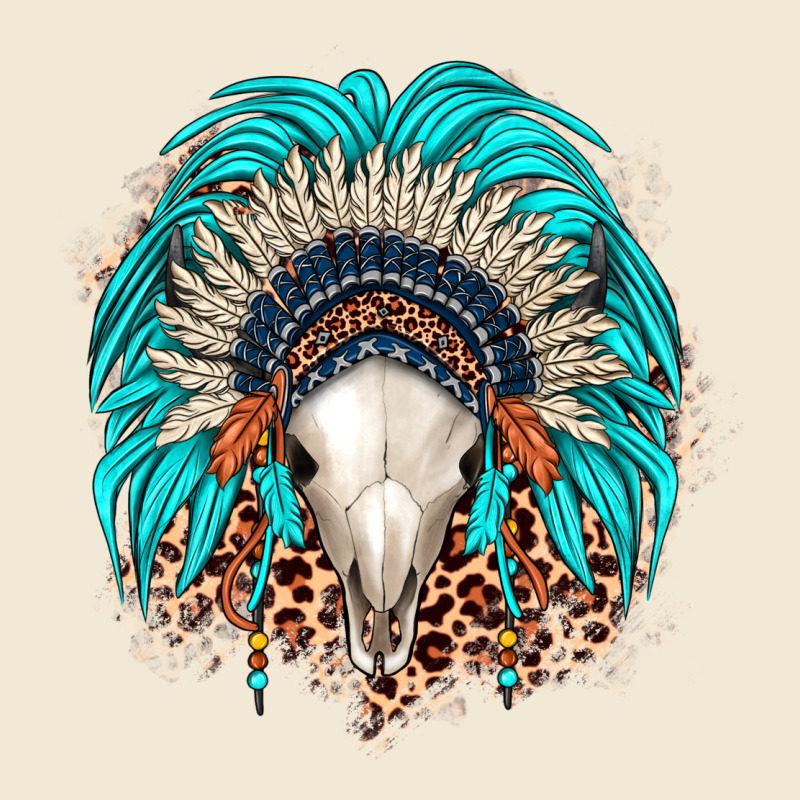 Bull Skull Indian Headdress Premium Tee by JahusDesignShop | Teevron