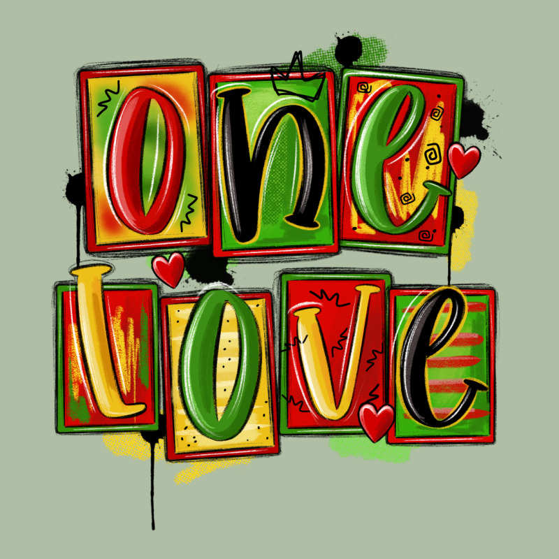 One Love Juneteenth Urban Heavy Tee by MaliasSmallBusiness | Teevron