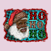 African American Santa Ho Ho Ho Ladies Tee | Teevron
