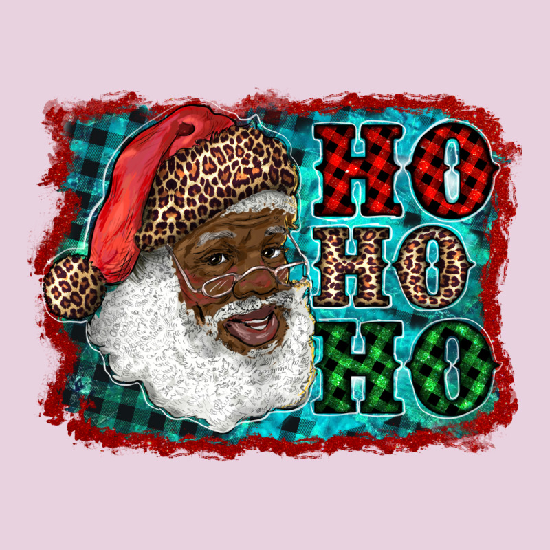 African American Santa Ho Ho Ho Ladies Tee by RanaPortraitStore | Teevron
