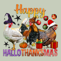 Happy Hallothanksmas Chick Ladies Tee | Teevron