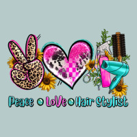 Peace Love Hair Stylist Heavy Core Tee | Teevron