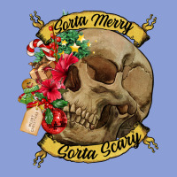 Sorta Merry Sorta Scary Skull Long Sleeve Tee | Teevron