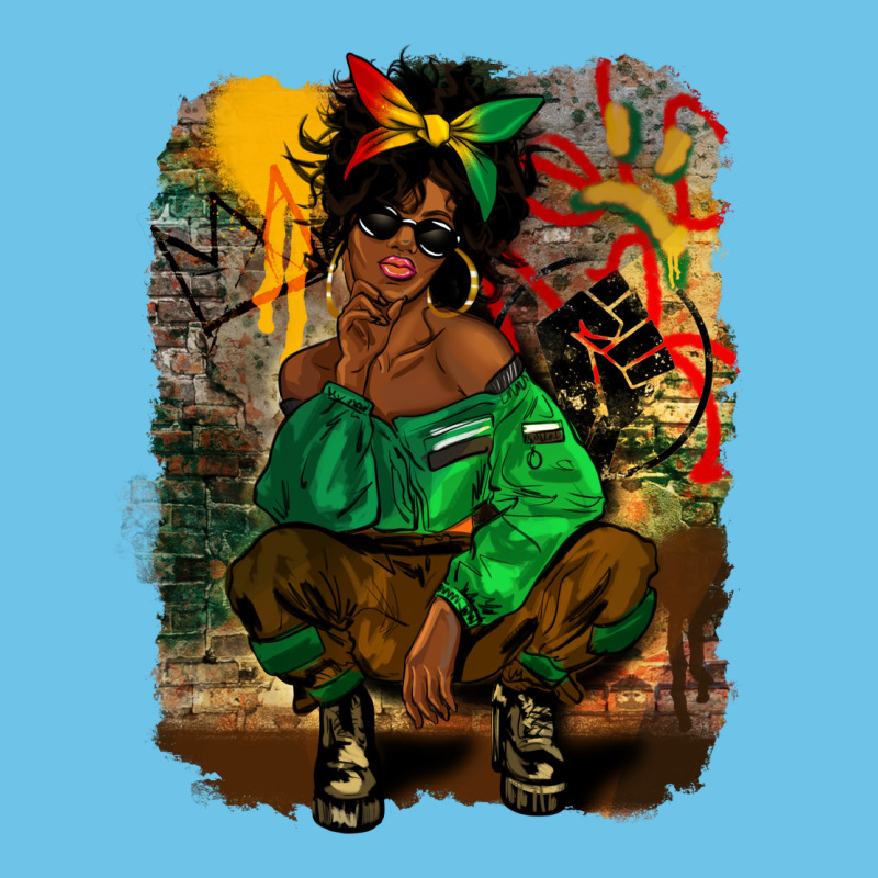 Juneteenth Black Woman Fashion Girl Premium Sweatshirt by CowGirlArtShop | Teevron