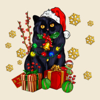 Black Cat Meowy Christmas Premium Tee | Teevron