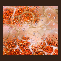 Orange Glitter Heavy Core Tee | Teevron