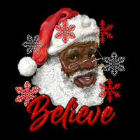 African American Santa Believe Ladies Tee | Teevron