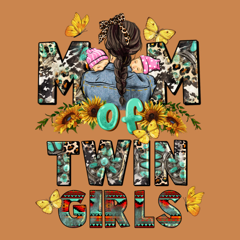 Mom Of Twin Girls Mother's Day Heavyweight Hoodie by CowGirlArtShop | Teevron