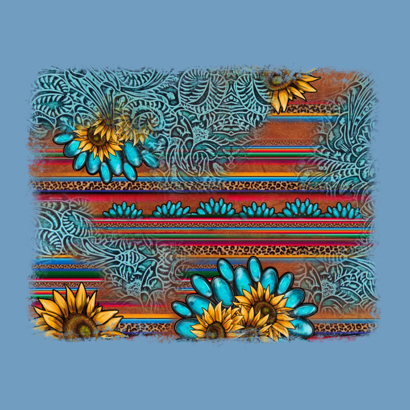 Sunflower Gemstone Serape Background Urban Heavy Tee by AdoDesignShop | Teevron