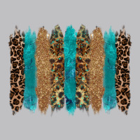 Glitter Turqoise Leopard Tooled Leather Background Classic Tee | Teevron