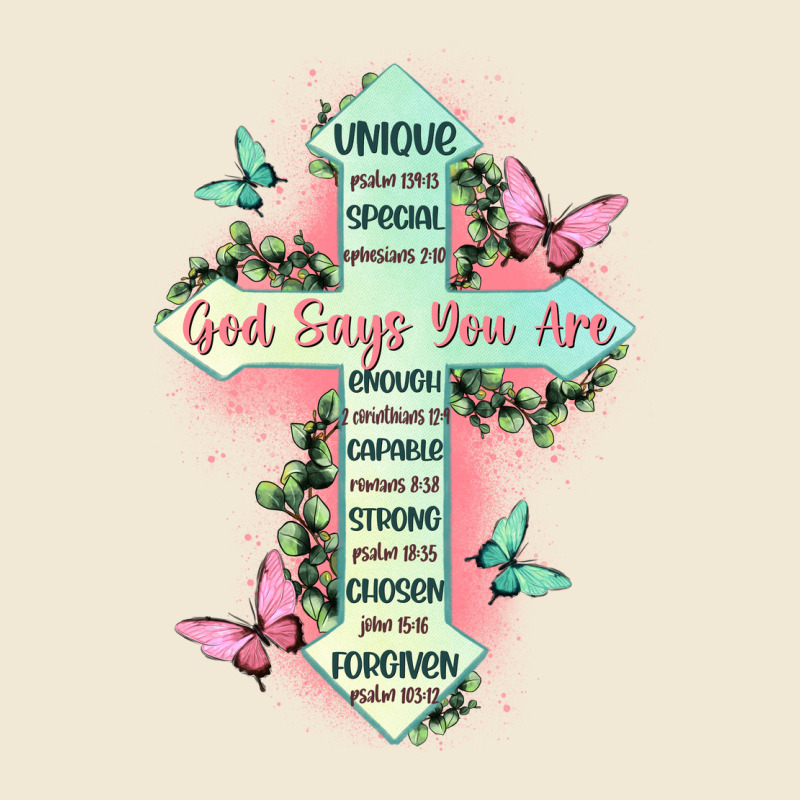 God Says You Are Cross Ladies Tee by JahusDesignShop | Teevron