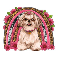 Shih Tzu Floral Rainbow Premium Tee | Teevron