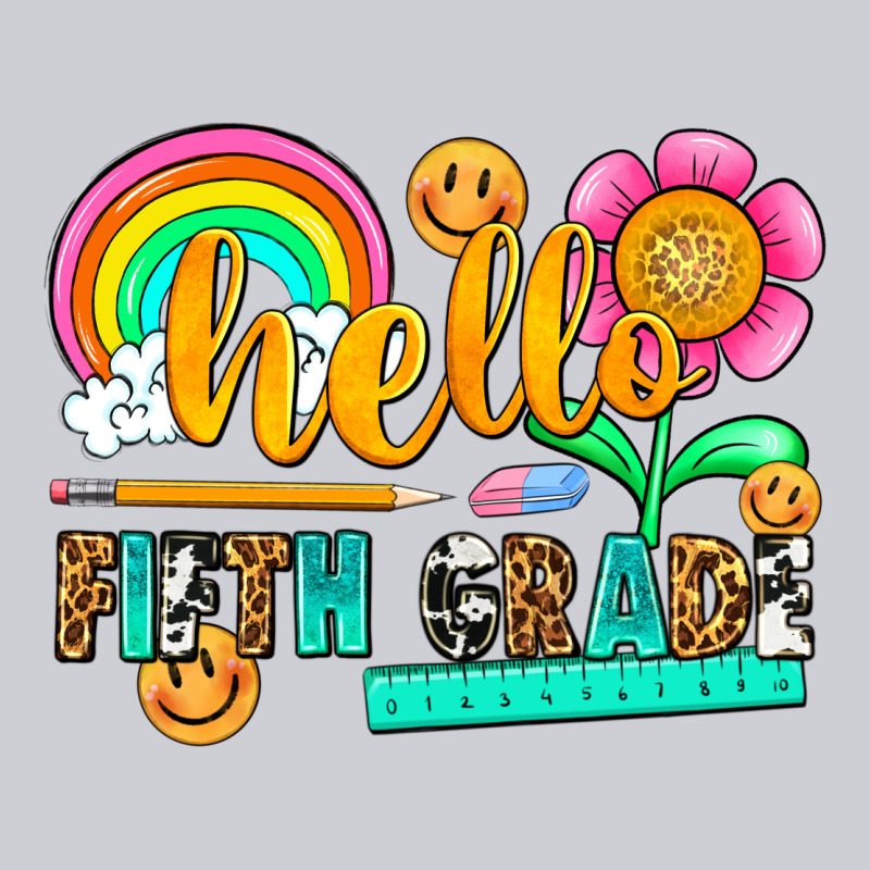 Hello Fifth Grade Heavyweight Sweatshirt by NancyCooperArtShop | Teevron