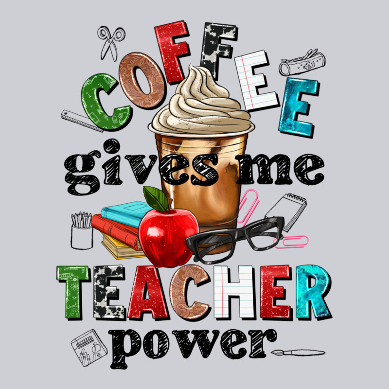 Coffee Gives Me Teacher Power Heavyweight Sweatshirt by NancyCooperArtShop | Teevron