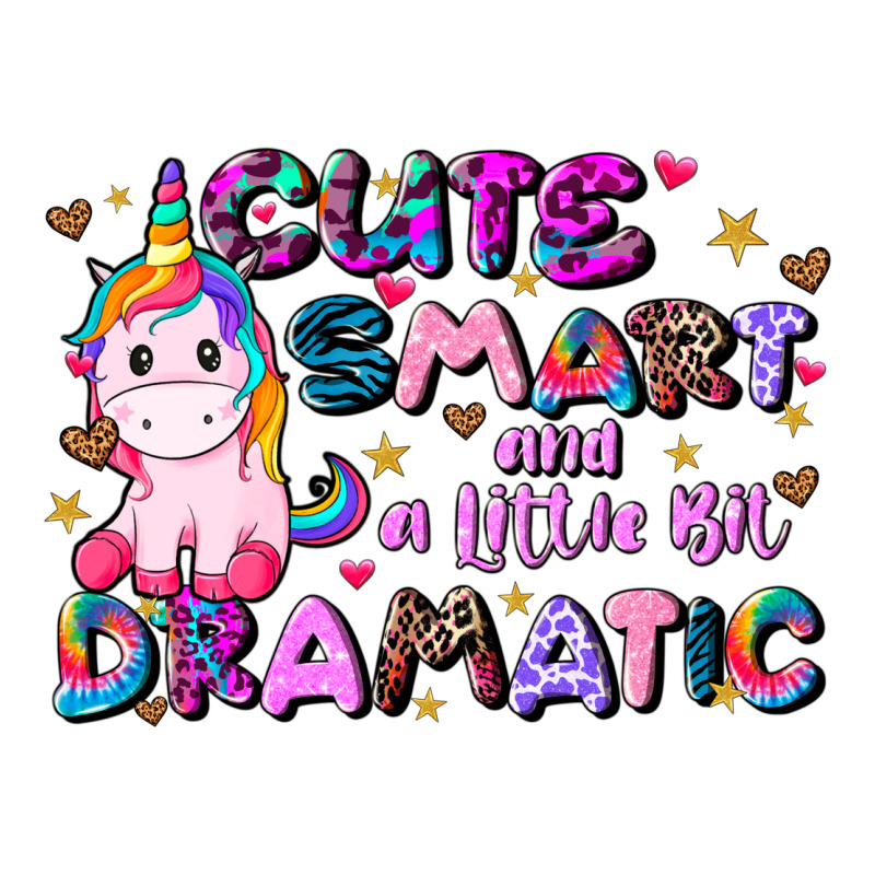 Cute Smart And A Little Bit Dramatic Ladies Tee by JahusDesignShop | Teevron