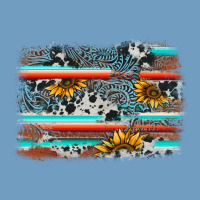 Serape Cowhide Sunflower Background Urban Heavy Tee | Teevron