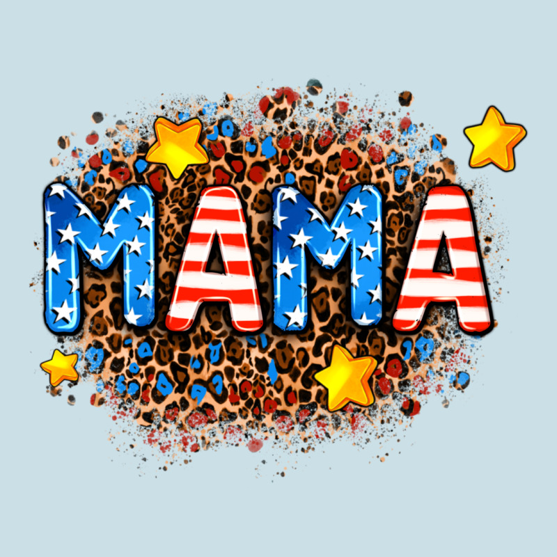 Usa Mama  Leopard Background Ladies Tee by AdoDesignShop | Teevron