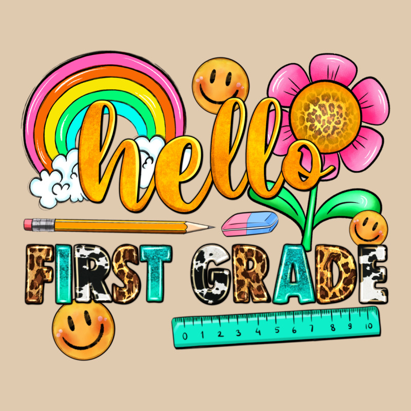 Hello First Grade Heavyweight Sweatshirt by NancyCooperArtShop | Teevron