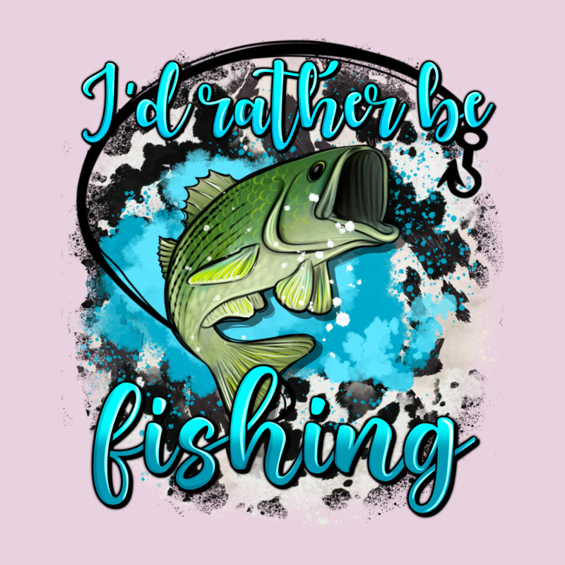 I D Rather Be Fishing Ladies Tee by AdoDesignShop | Teevron