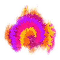 tie dye glitter patch | Teevron