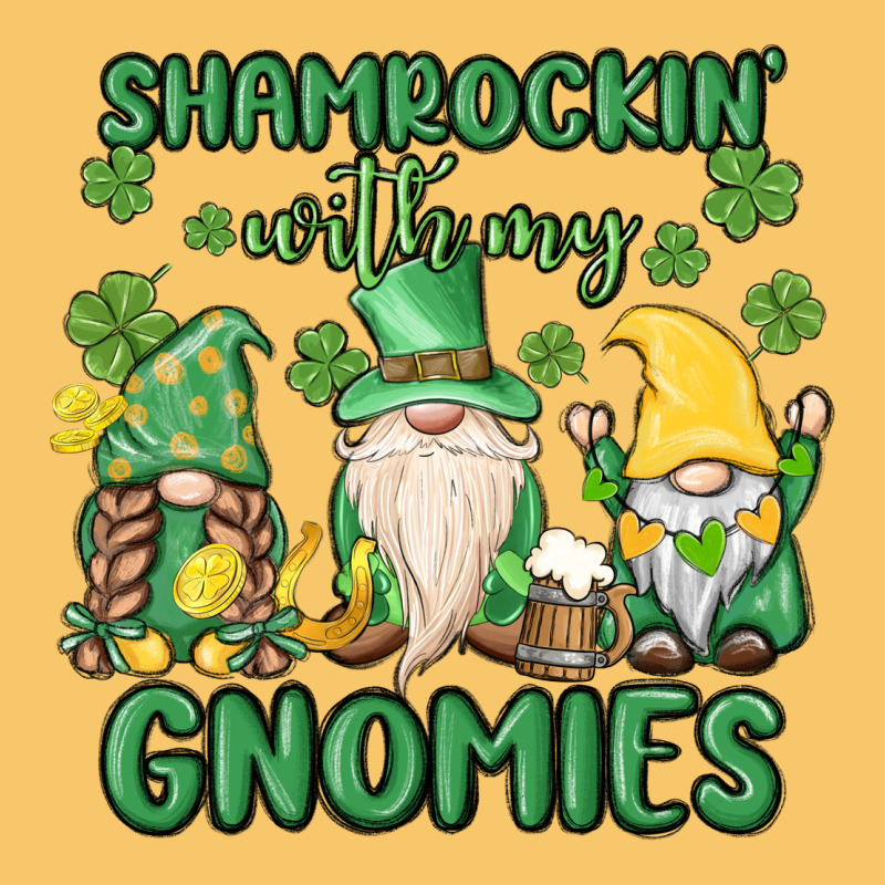 Shamrock With My Gnomies Vintage Hoodie by MaliasSmallBusiness | Teevron
