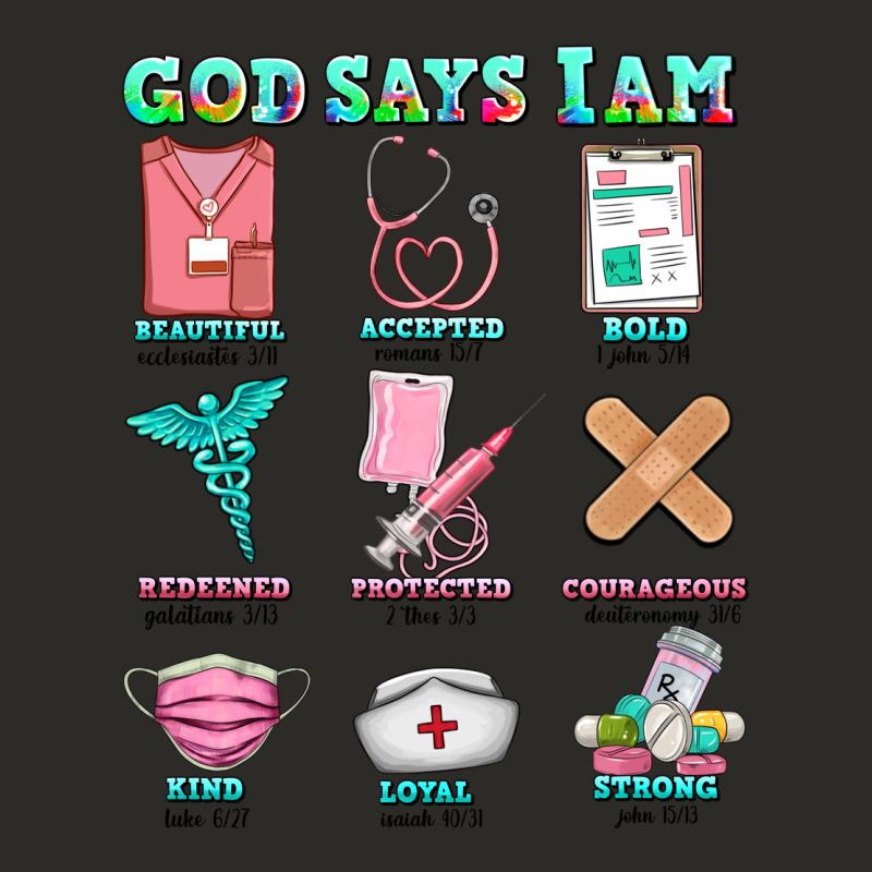 Nurse God Says I Am  Nurse Elements Heavy Core Tee by AdoDesignShop | Teevron