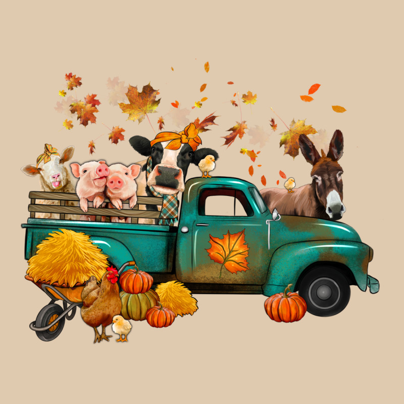 Fall Farm Animals Truck Nancy Classic Tee by NancyCooperArtShop | Teevron